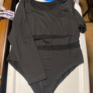 Black long sleeve bodysuit